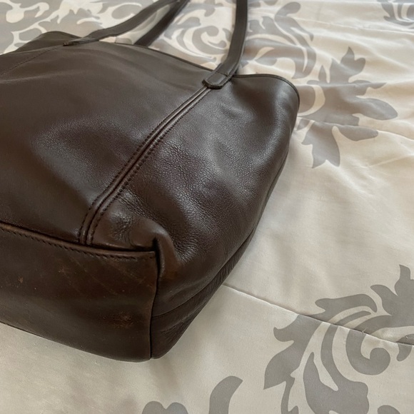 Vintage Coach Legacy Lunch Tote Shopper L8P-9077 Mahogany Leather - Picture 4 of 11